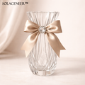 Solaceneer™ LumiRibbon Decorative Glass Vase