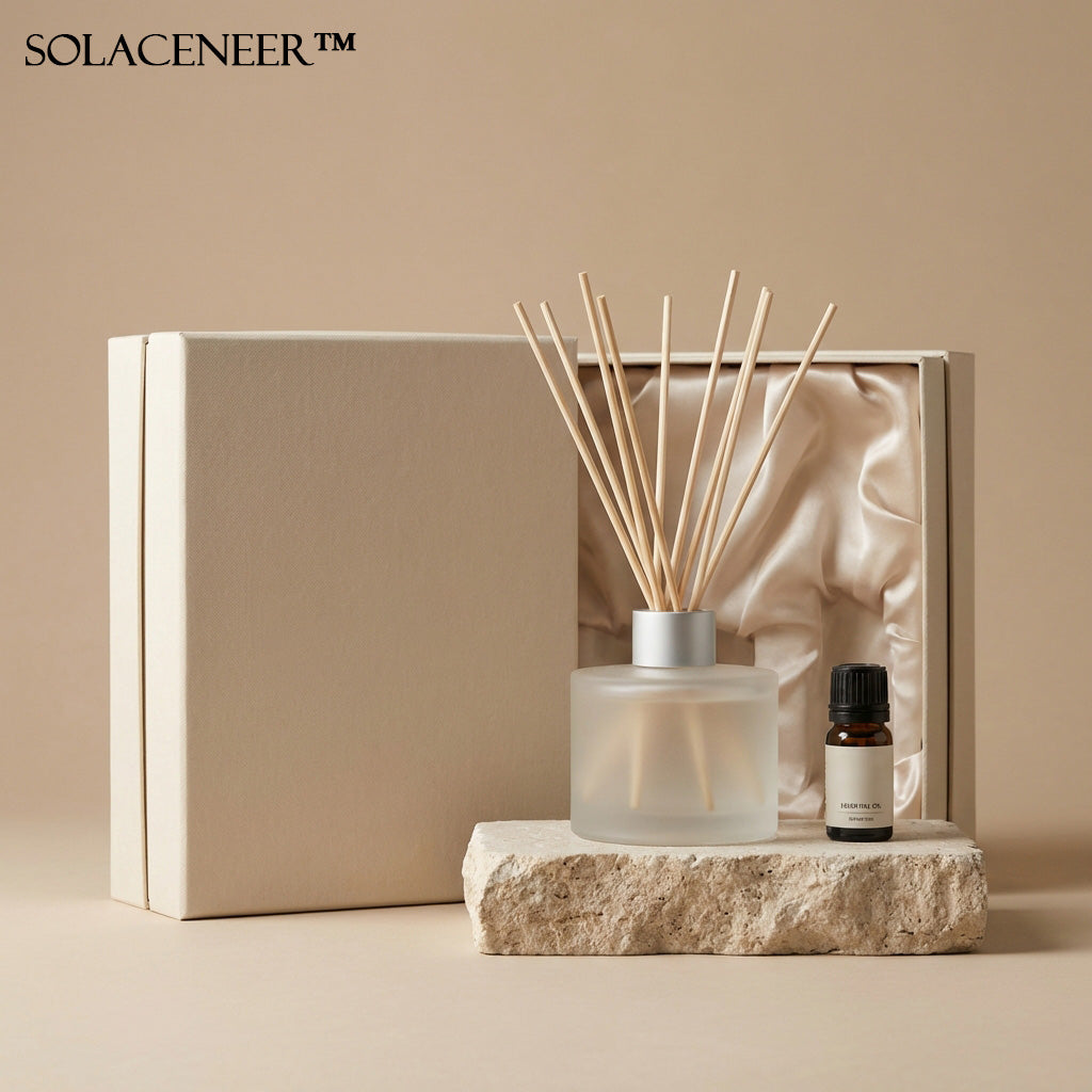 Solaceneer™ SereniScent Decorative Reed Diffuser Gift Set