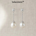 Solaceneer™ PearlLume Elegant Drop Earrings
