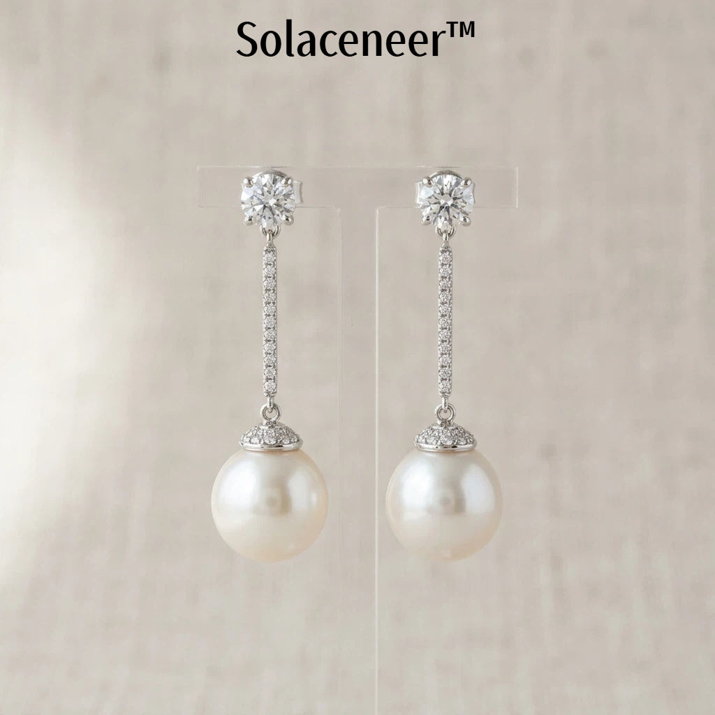 Solaceneer™ PearlLume Elegant Drop Earrings
