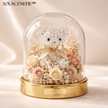 Solaceneer™ Crystal Bloom Bear Display Dome